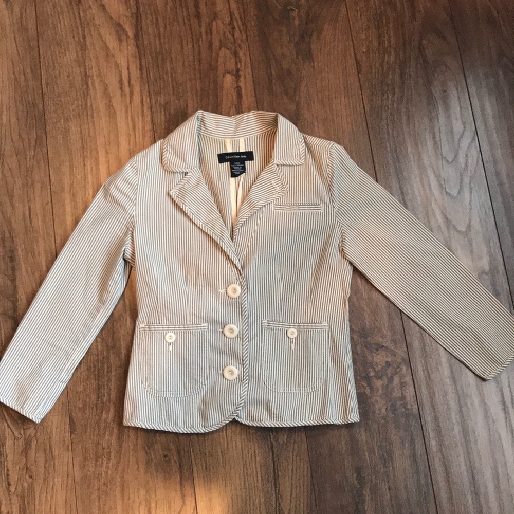 Calvin Klein Pinstripe Blazer